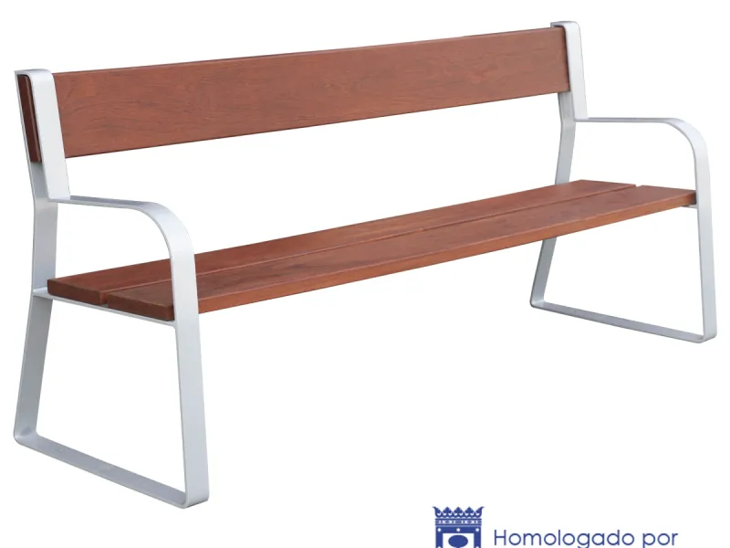 Banco modelo «Dalia» de madera de 2m