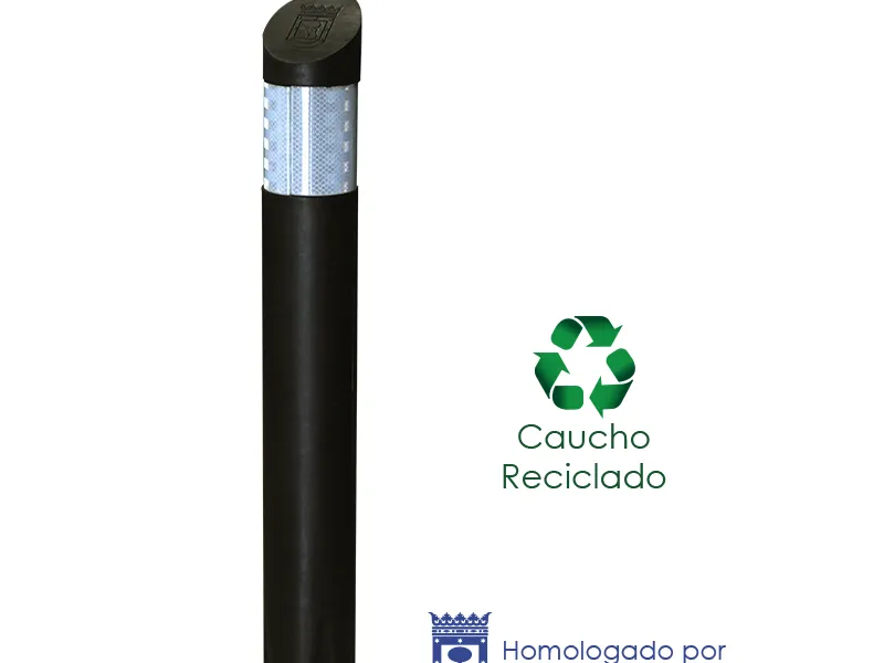 Bolardo Alo caucho H=75 cm
