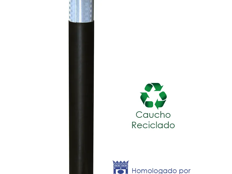 Bolardo Alo caucho H=90 cm extraíble