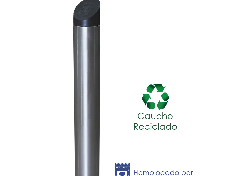 Bolardo Alo Caucho-inox H=75 Cm