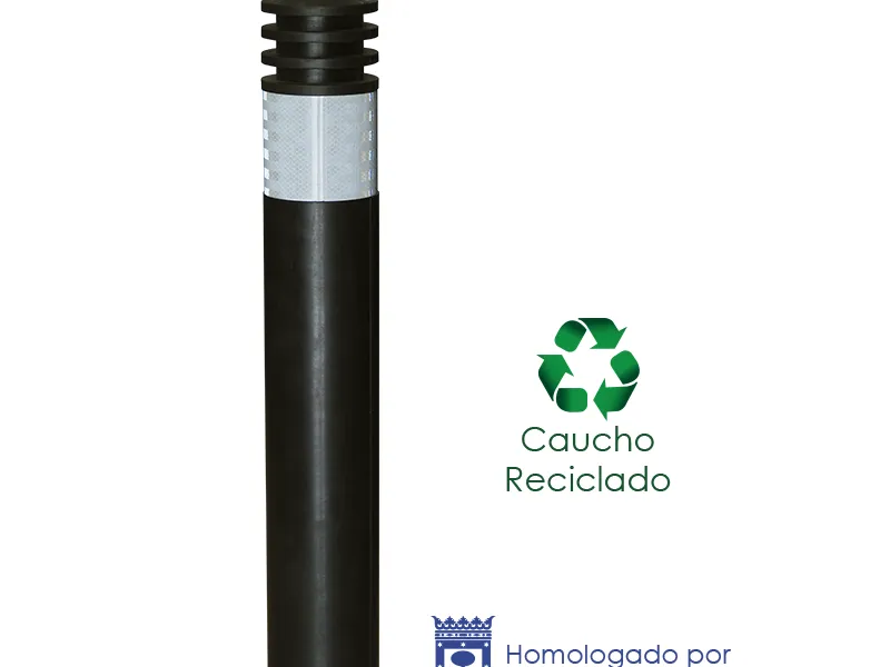 Bolardo Fuencarral caucho 750 mm