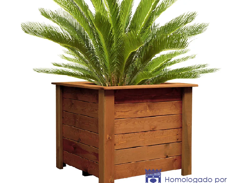 Jardinera de madera 850 x 850 x 750
