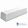 Banco modelo Onik Modular prefabricado de hormigón acabado blanco/gris liso 2100x600x450 mm