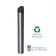 Bolardo Alo Caucho-inox H=75 Cm