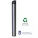 Bolardo Alo Caucho- inox H=90cm