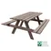 Mesa tipo picnic de madera técnica