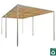 Pérgola de acero galvanizado - madera técnica 3x3 M