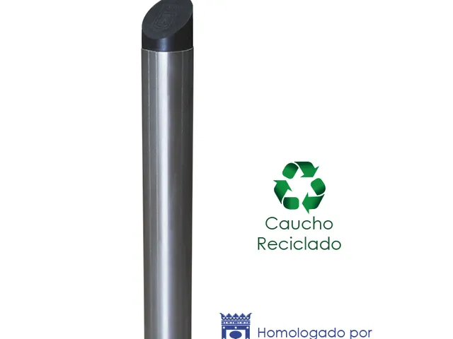 Bolardo Alo Caucho-inox H=75 Cm