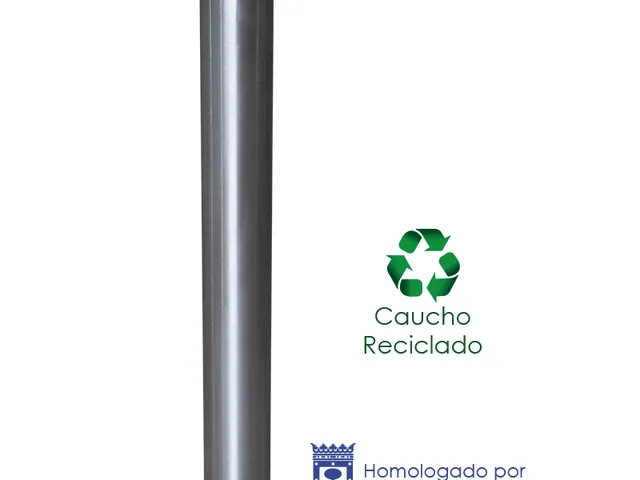 Bolardo Alo Caucho- inox H=90cm