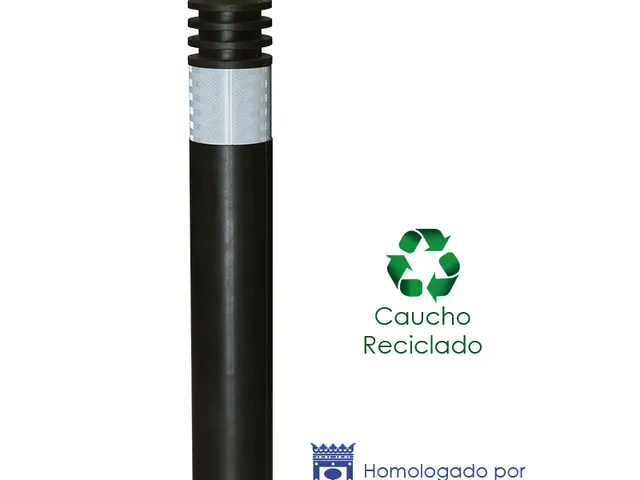Bolardo Fuencarral caucho 750 mm