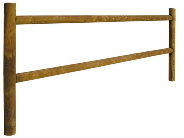 Talanquera de madera rústica